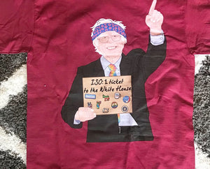 Maroon Bernie Lot Kid Tee with Donut Headband