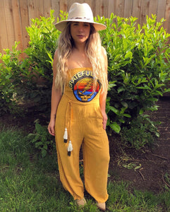 Grateful Dead Mustard Yellow Jumpsuit