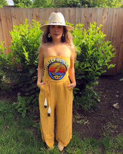 Grateful Dead Mustard Yellow Jumpsuit