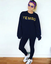 X SOLD X DISCOUNTED YEMSG Gold Glitter Sweatshirt