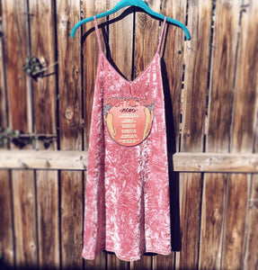 Crushed Velvet Pink Phish Fall Tour 2014 Dress