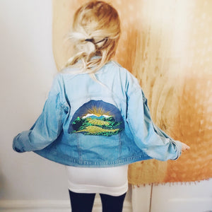 Denim Phish Vintage Applique Jacket