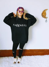 X SOLD X Fluffhead Silver Glitter Hoodie Sweatshirt LARGE