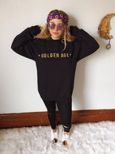 X SOLD X GOLDEN AGE Gold Sparkle Sweatshirt MEDIUM