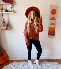 Phish Rust Orange Cross Front Sweater