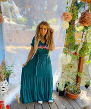 Grateful Dead Upcycled Emerald Maxi