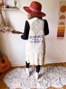 Bluegrass Got Me All Folked Up One Size Lightweight Sweater Vest