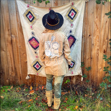 Bluegrass My Grass Is Blue Appliqué Drawstring Jacket