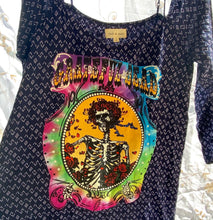 Grateful Dead Bertha Upcycled Cold Shoulder Lightweight Dress