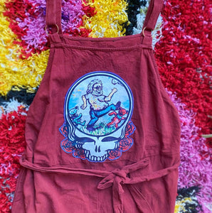 Grateful Dead Jerry Garcia Marching Bears Roses SYF Jumpsuit