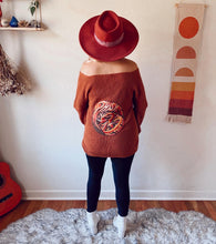 Phish Rust Orange Cross Front Sweater