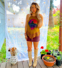 Grateful Dead / JGB Cats Under The Stars Floral Lace Trim Tank
