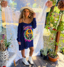 Grateful Dead Bertha Upcycled Cold Shoulder Lightweight Dress