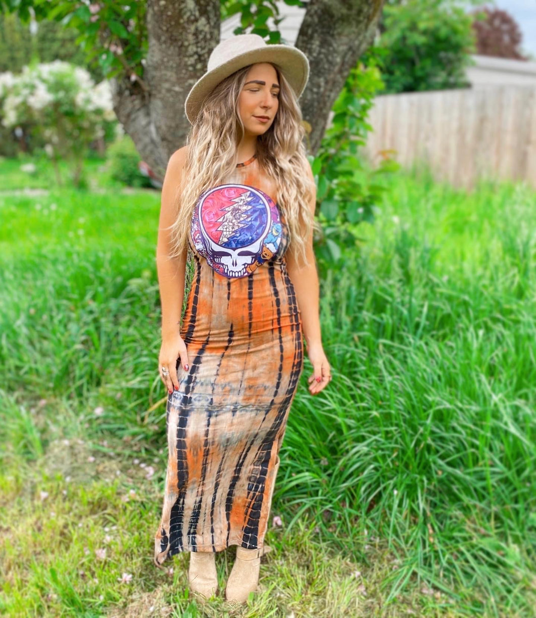 Grateful Dead Bertha / Bears SYF Tie Dye Midi