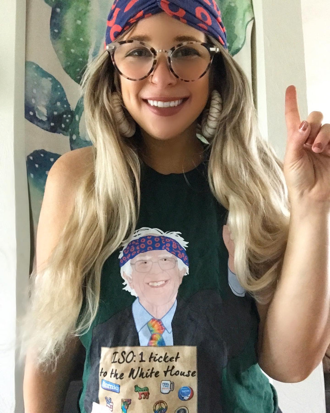 Bernie Cropped Green Tank