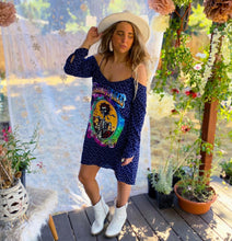 Grateful Dead Bertha Upcycled Cold Shoulder Lightweight Dress