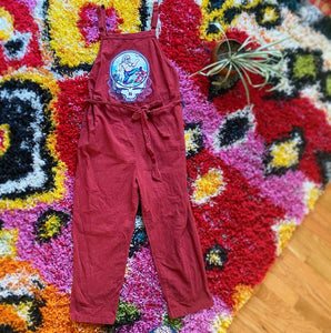 Grateful Dead Jerry Garcia Marching Bears Roses SYF Jumpsuit