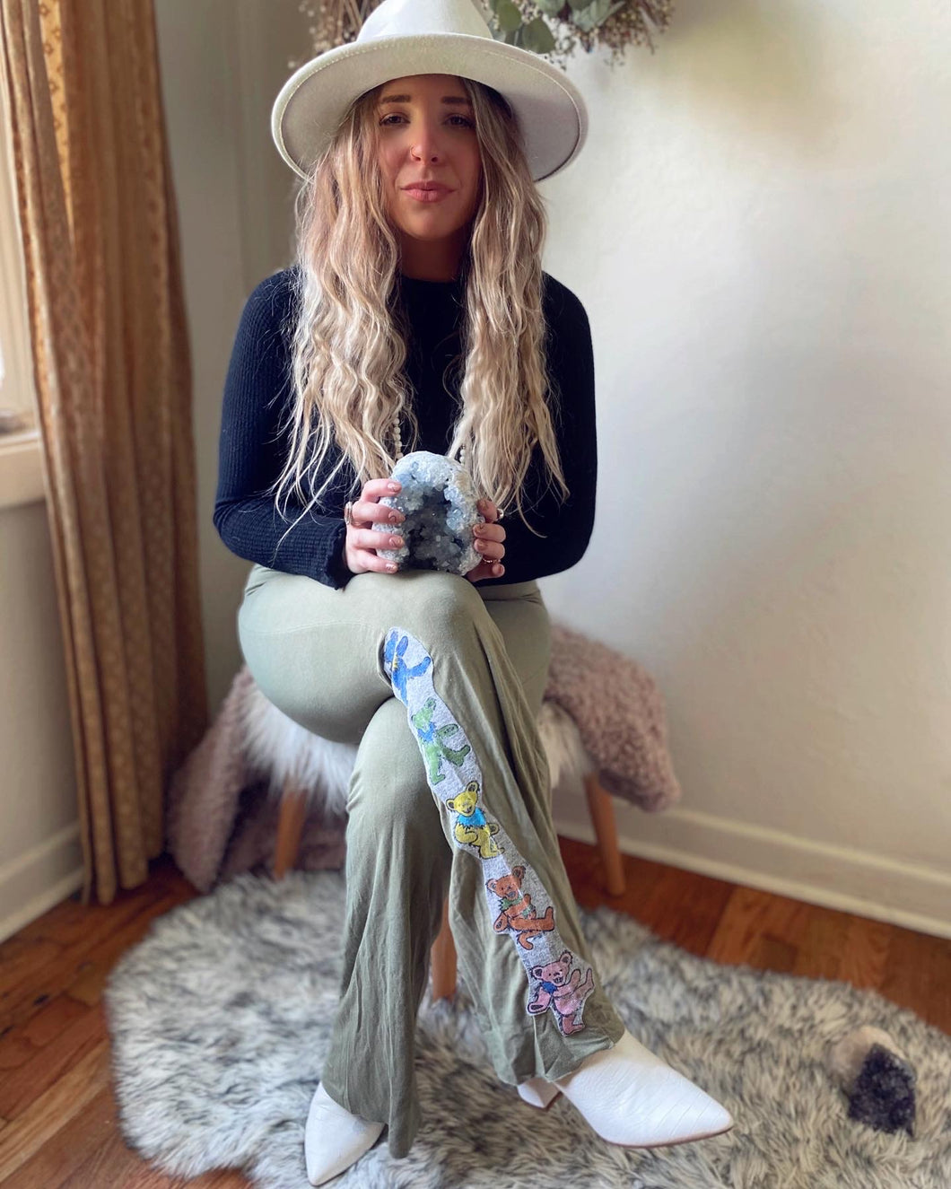 RESERVED FOR SAMANTHA ⚡️ Grateful Dead Bears Bell Pants
