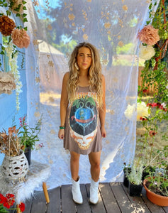 Grateful Dead Upcycled Oversized SYF Ribbed Dress