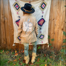 Bluegrass My Grass Is Blue Appliqué Drawstring Jacket