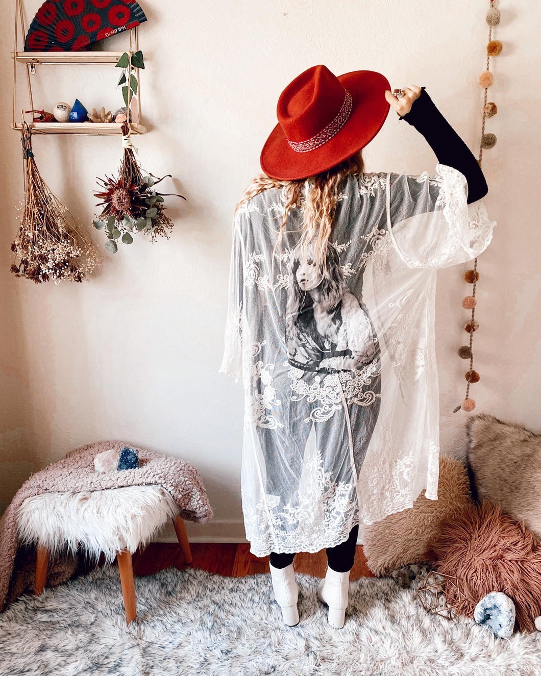 Stevie Nicks Lace Duster