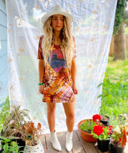 Cats Under The Stars Tying Alchemist Tie Dye Tshirt Dress - Medium