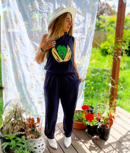 Trey Pistachio One Shoulder Jumpsuit - Small