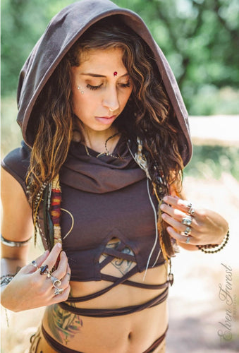 Elven Forest Cowl / Hooded Top