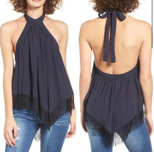Tularosa Tay Fringe Halter Top