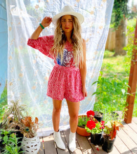 Phish Ombré Acapella Paisley One Shoulder Romper - Medium