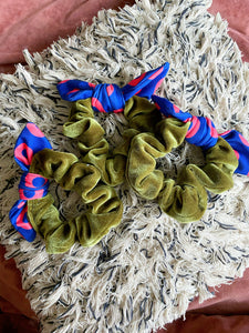 Wading in the Velvet Sea - Olive -The Bowhow Scrunchie