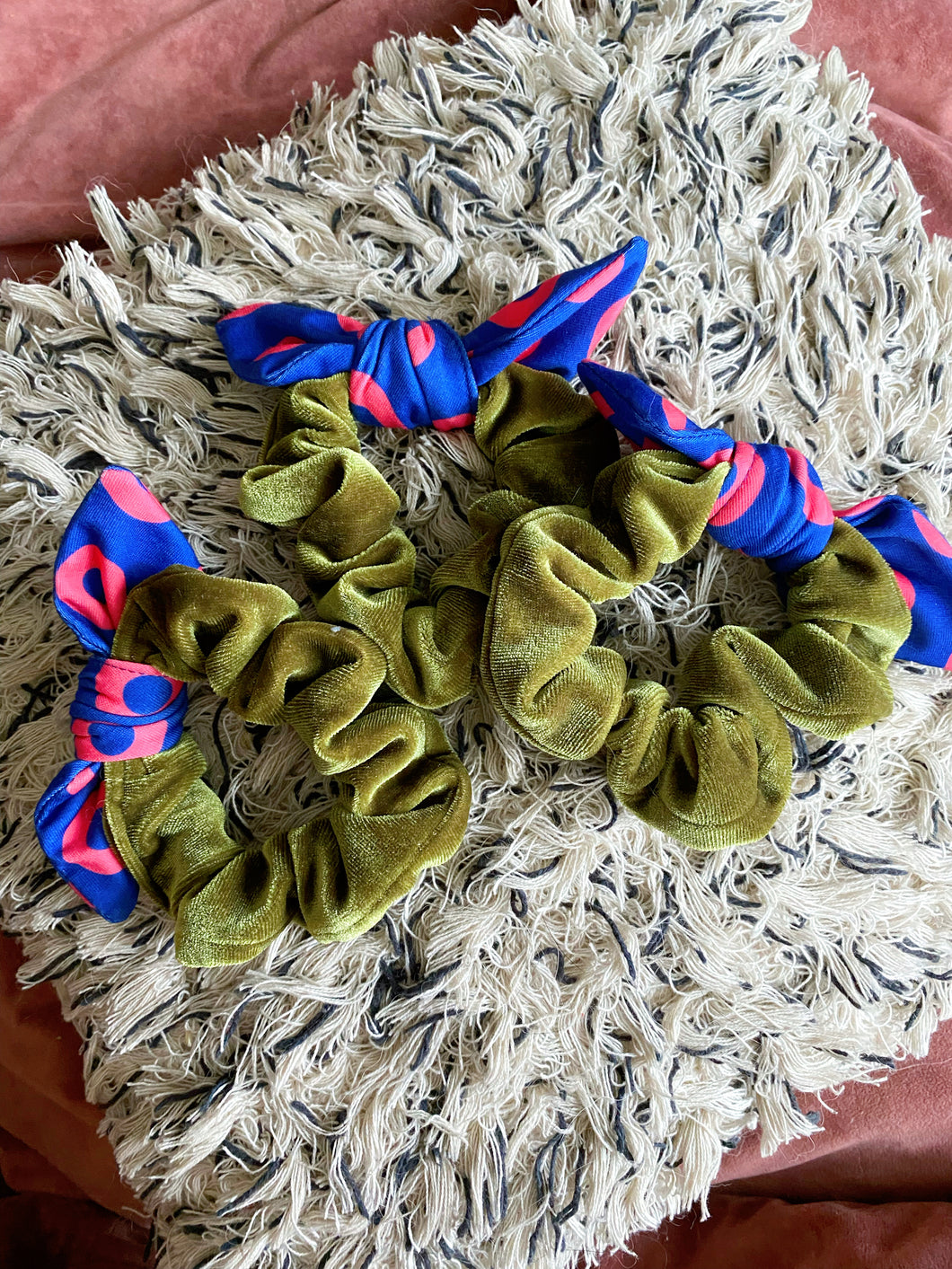 Wading in the Velvet Sea - Olive -The Bowhow Scrunchie