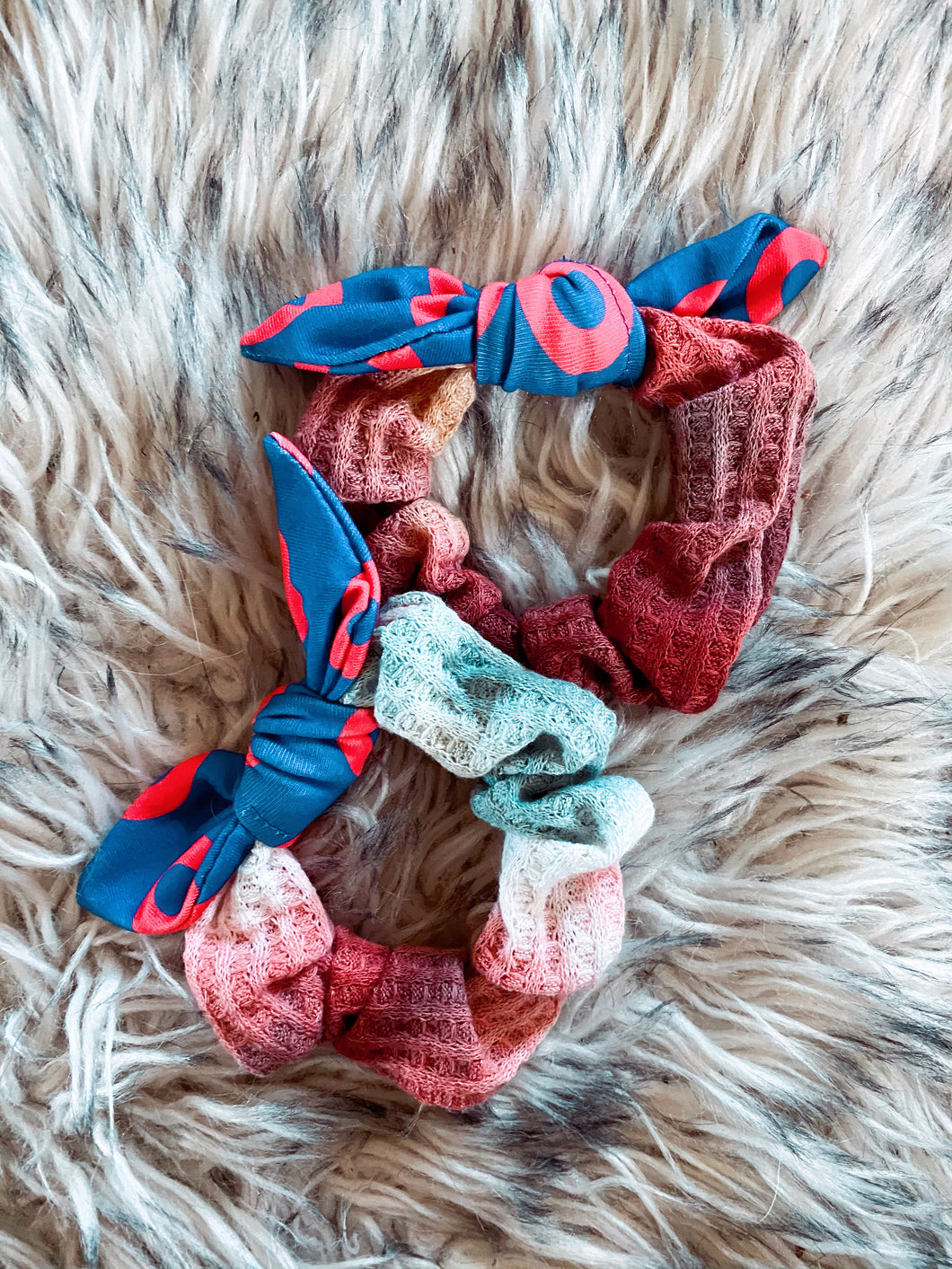 The Bowho Scrunchie Esther Waffle Knit