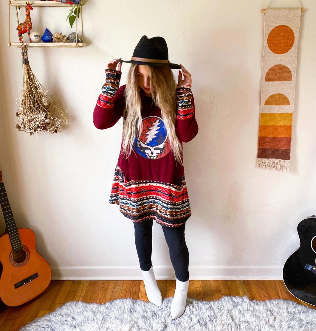 Grateful Dead Nordic Sweater Dress / Tunic
