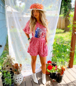 Phish Ombré Acapella Paisley One Shoulder Romper - Medium