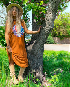 Grateful Dead Bertha / Bears SYF Rust Midi Dress