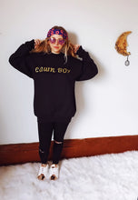 X SOLD X Lawn Boy Gold Glitter Sweatshirt LARGE