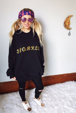 X SOLD X SPARKLE Gold Glitter Sweatshirt