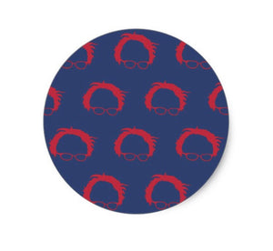 Fishman Bernie Sanders Round Stickers