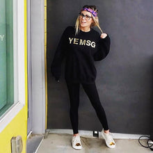 X SOLD X YEMSG Gold Glitter Sweatshirt MULTIPLE SIZES